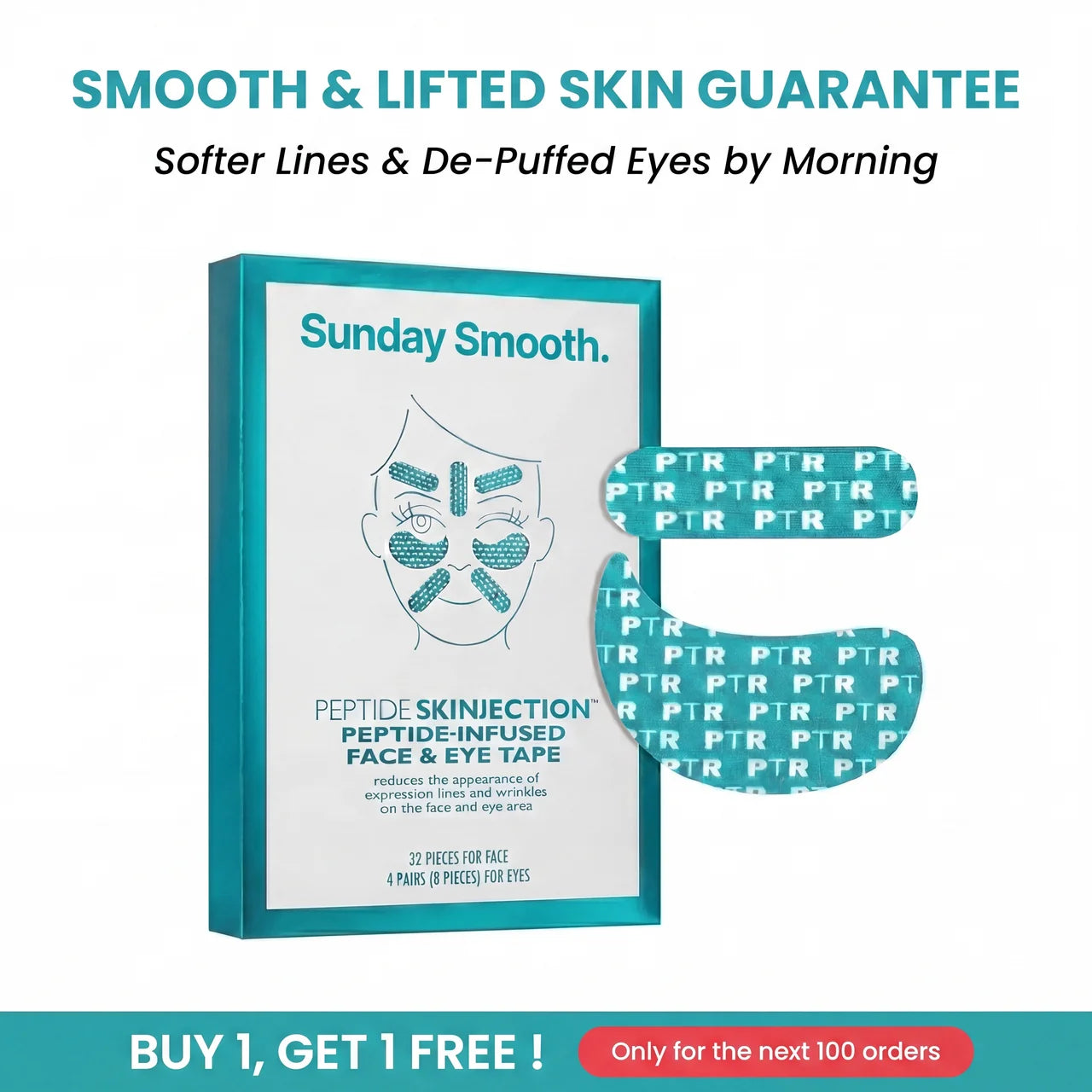 Peptide Face & Eye Tape